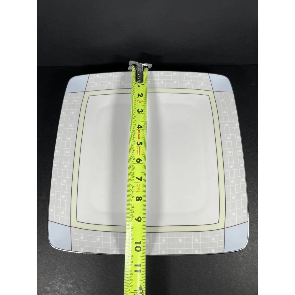 Noritake 7995 Aria‎ Platinum Square Dinner Plate New NIB